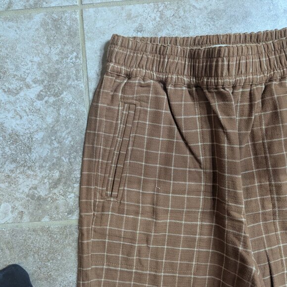 Madewell High Rise Brown Plaid Pant Size S - Picture 3 of 6
